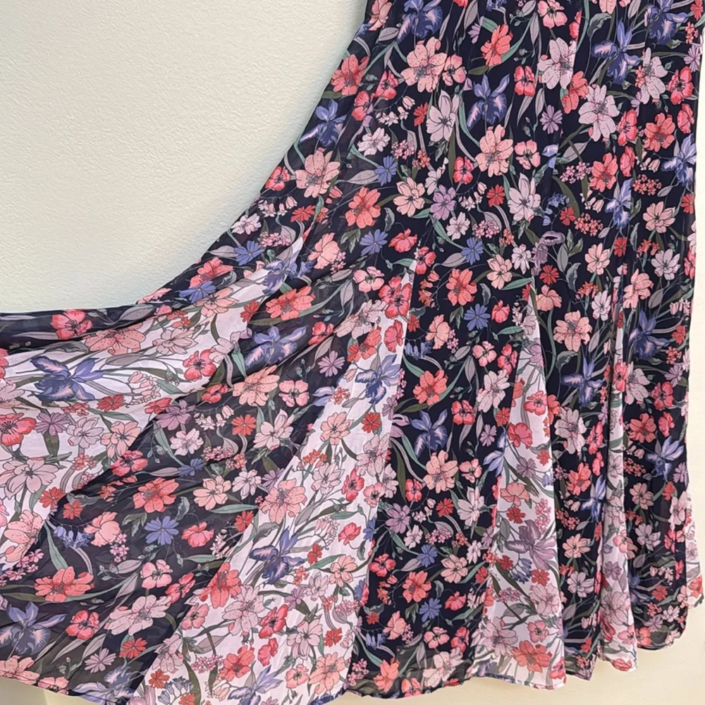 Anthropologie 12 Hutch Belinna Sleeveless V-Neck Godet A-Line Maxi Dress - Picture 8 of 13